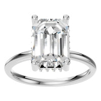 RI-5127 White Gold Ring SET - Front View