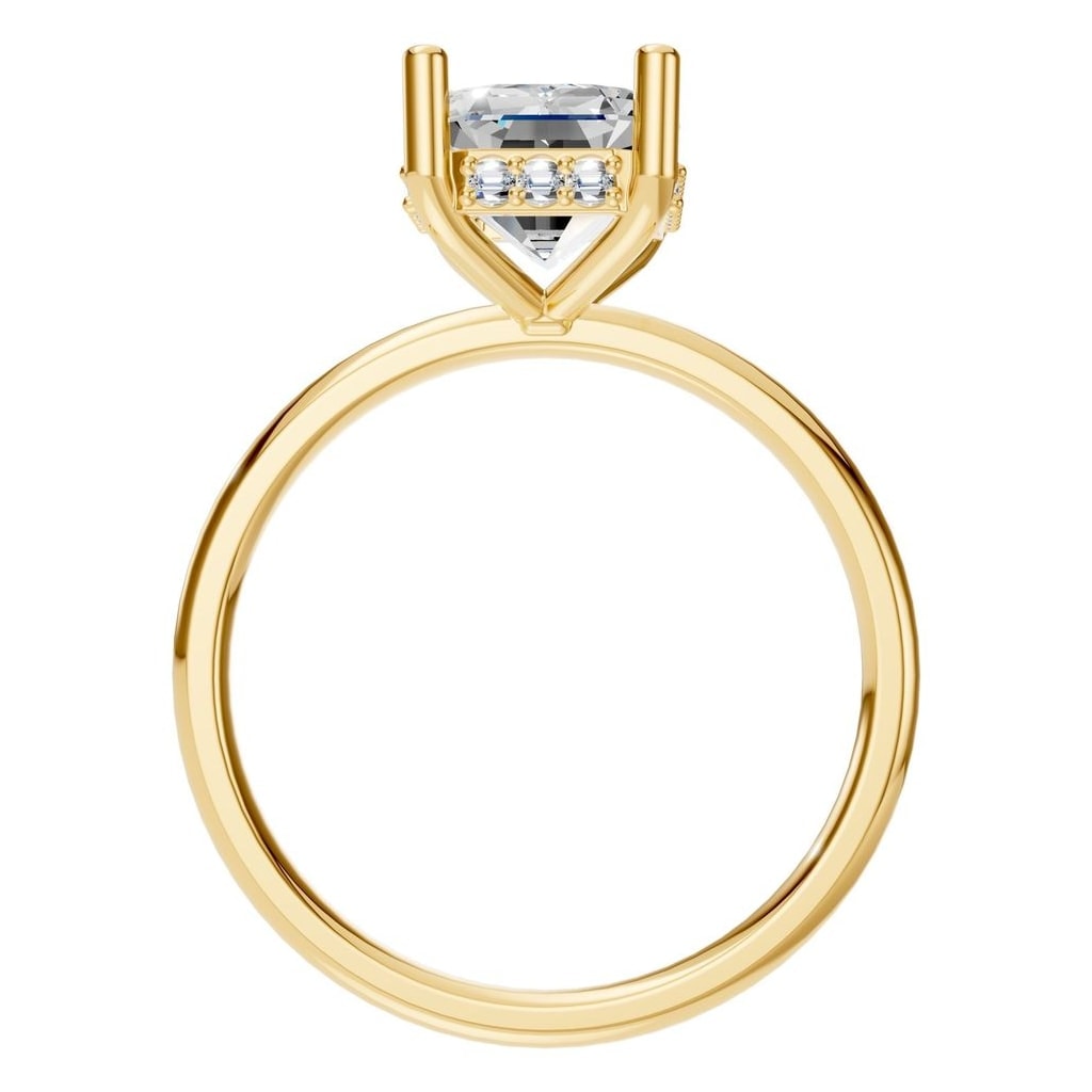 RI-5127 Yellow Gold Ring SET - Top View
