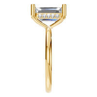 RI-5127 Yellow Gold Ring SET - Side View
