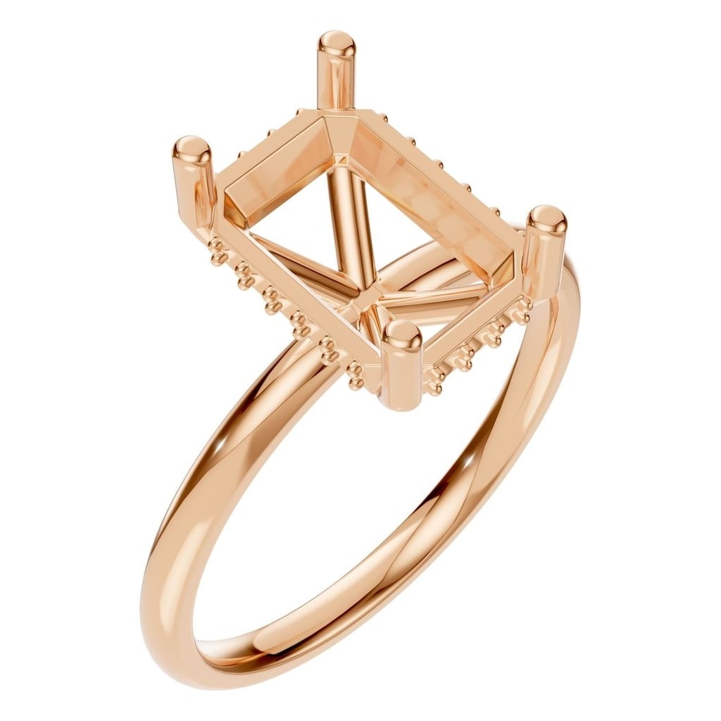 RI-5127 Rose Gold Ring UNSET - Main View