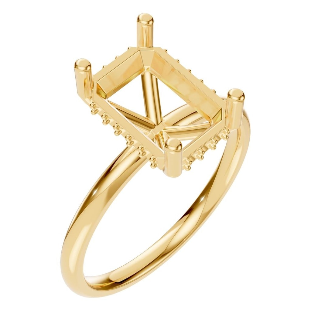 RI-5127 Yellow Gold Ring UNSET - Main View