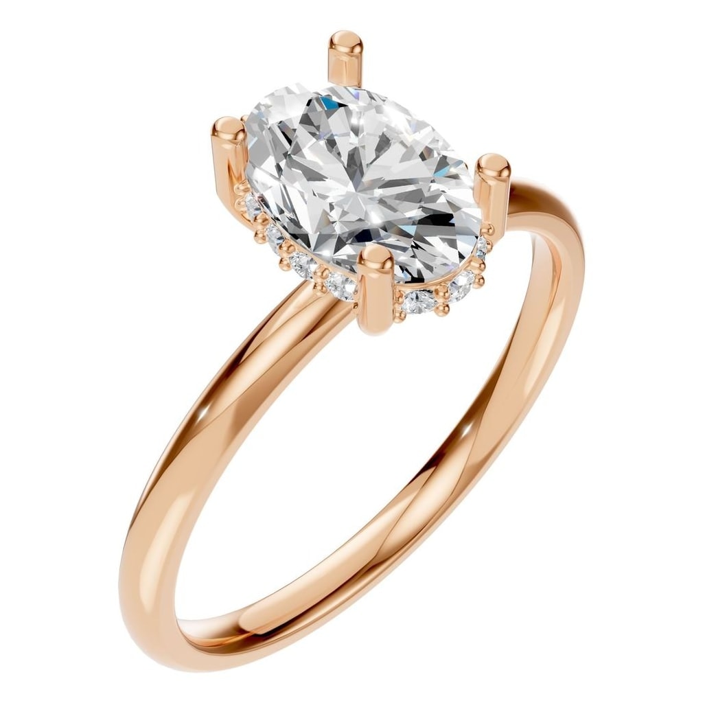 RI-5127 Rose Gold Ring SET - Main View