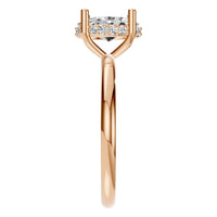 RI-5127 Rose Gold Ring SET - Side View