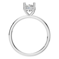 RI-5127 White Gold Ring SET - Top View