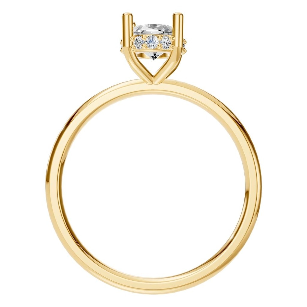 RI-5127 Yellow Gold Ring SET - Top View
