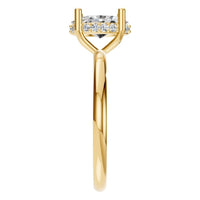 RI-5127 Yellow Gold Ring SET - Side View