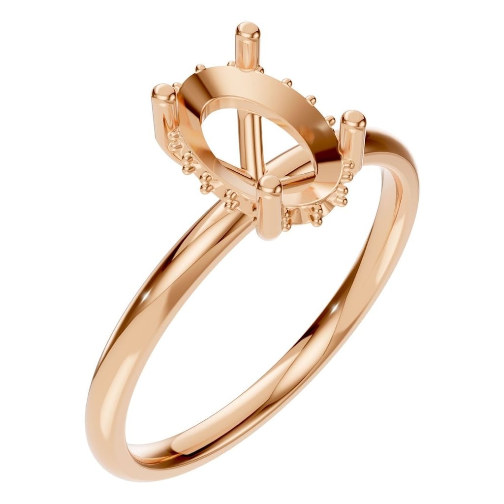 RI-5127 Rose Gold Ring UNSET - Main View