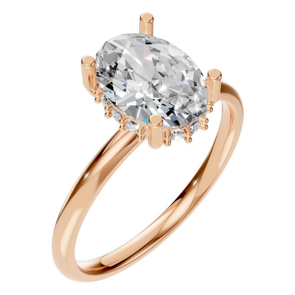 RI-5127 Rose Gold Ring SET - Main View