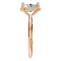 RI-5127 Rose Gold Ring SET - Side View