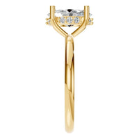 RI-5127 Yellow Gold Ring SET - Side View