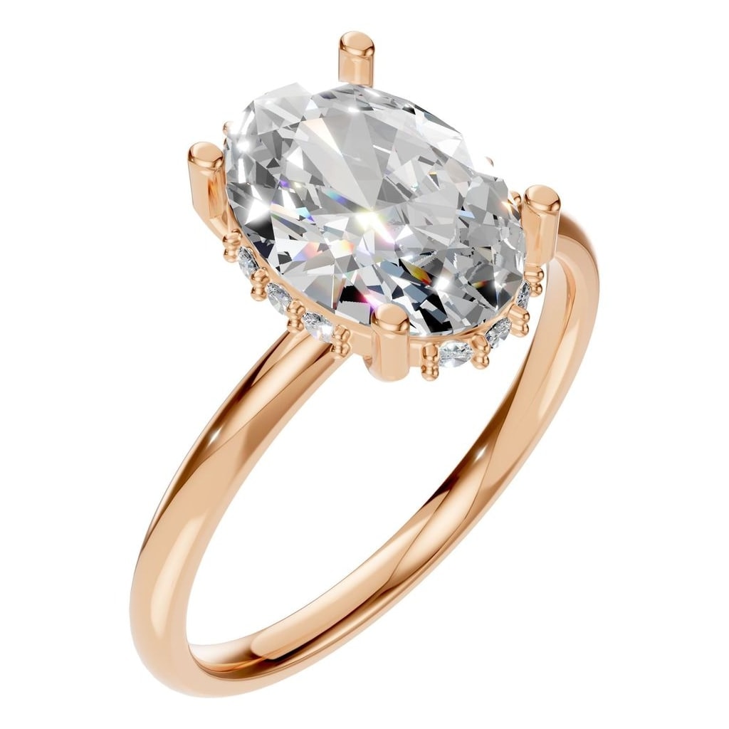 RI-5127 Rose Gold Ring SET - Main View
