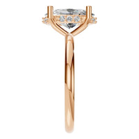 RI-5127 Rose Gold Ring SET - Side View