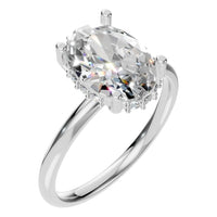 RI-5127 White Gold Ring SET - Main View