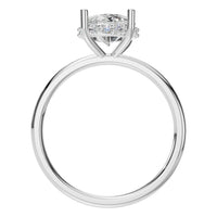 RI-5127 White Gold Ring SET - Top View