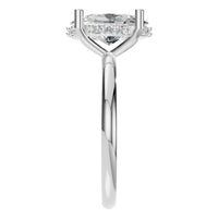 RI-5127 White Gold Ring SET - Side View