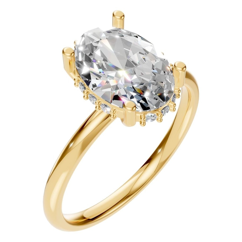 RI-5127 Yellow Gold Ring SET - Main View