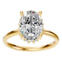 RI-5127 Yellow Gold Ring SET - Front View