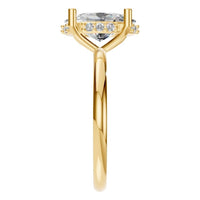 RI-5127 Yellow Gold Ring SET - Side View