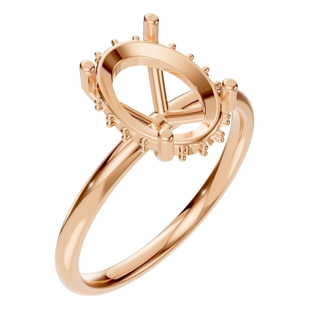 RI-5127 Rose Gold Ring UNSET - Main View