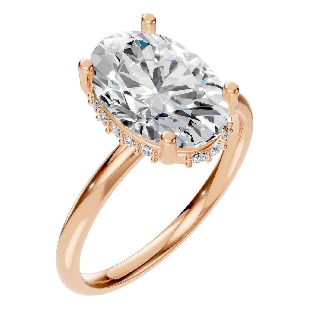RI-5127 Rose Gold Ring SET - Main View