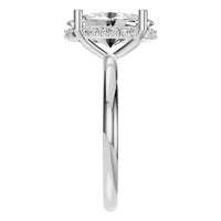 RI-5127 White Gold Ring SET - Side View