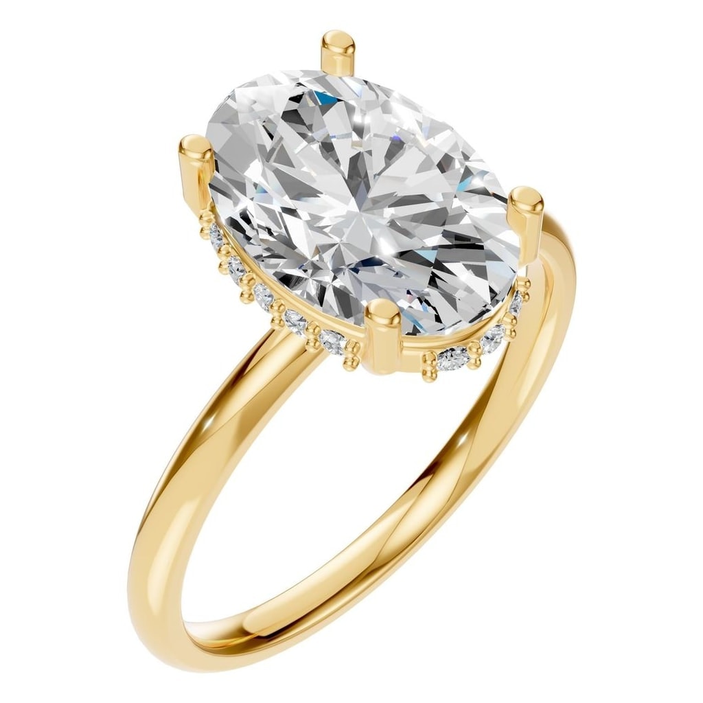 RI-5127 Yellow Gold Ring SET - Main View