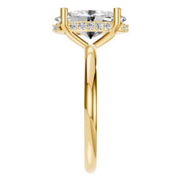 RI-5127 Yellow Gold Ring SET - Side View