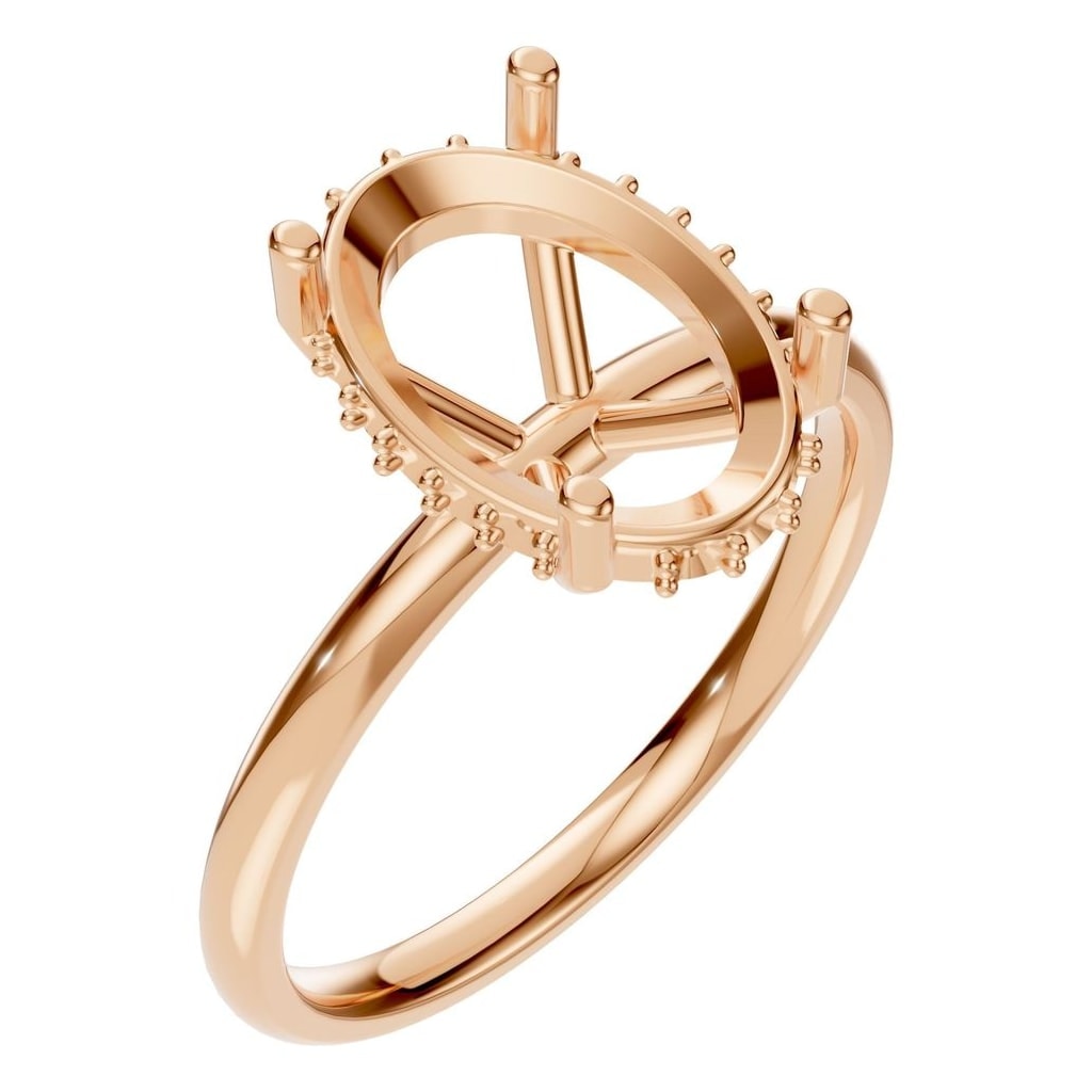 RI-5127 Rose Gold Ring UNSET - Main View