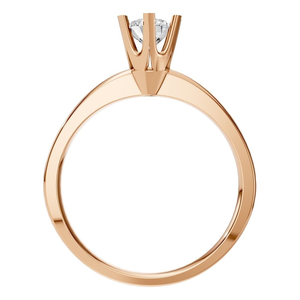RI-5166 Rose Gold Ring SET - Top View