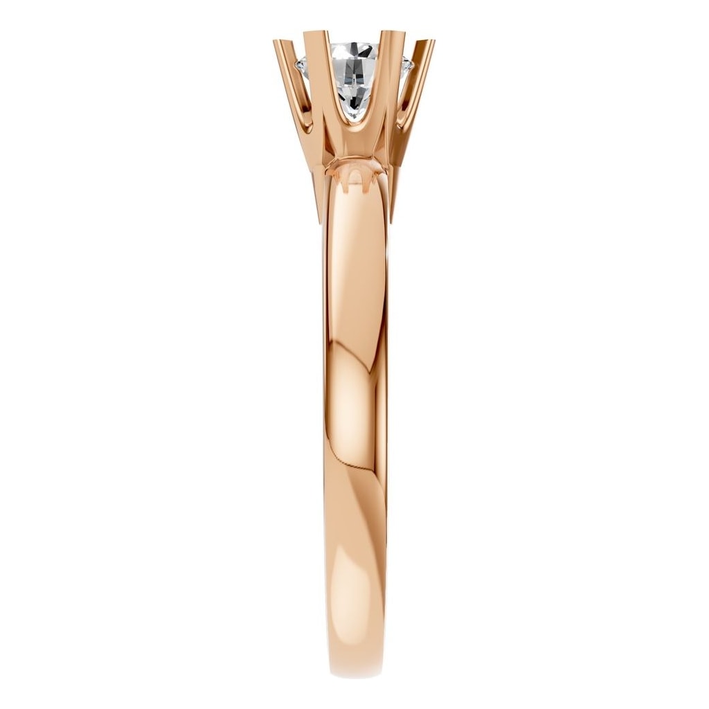 RI-5166 Rose Gold Ring SET - Side View