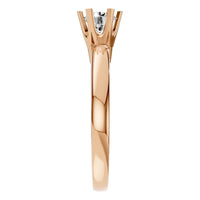 RI-5166 Rose Gold Ring SET - Side View