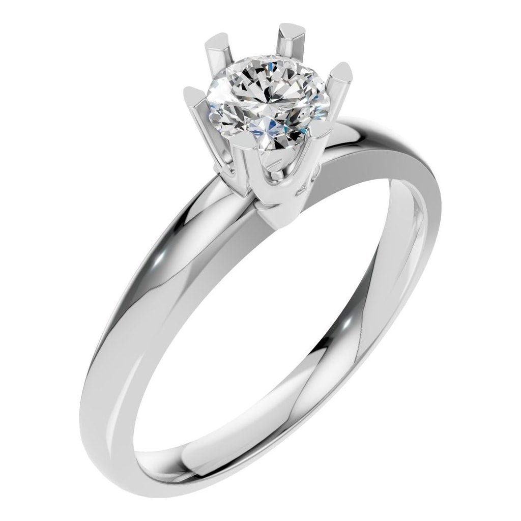 RI-5166 White Gold Ring SET - Main View