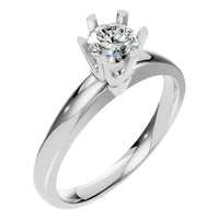 RI-5166 White Gold Ring SET - Main View
