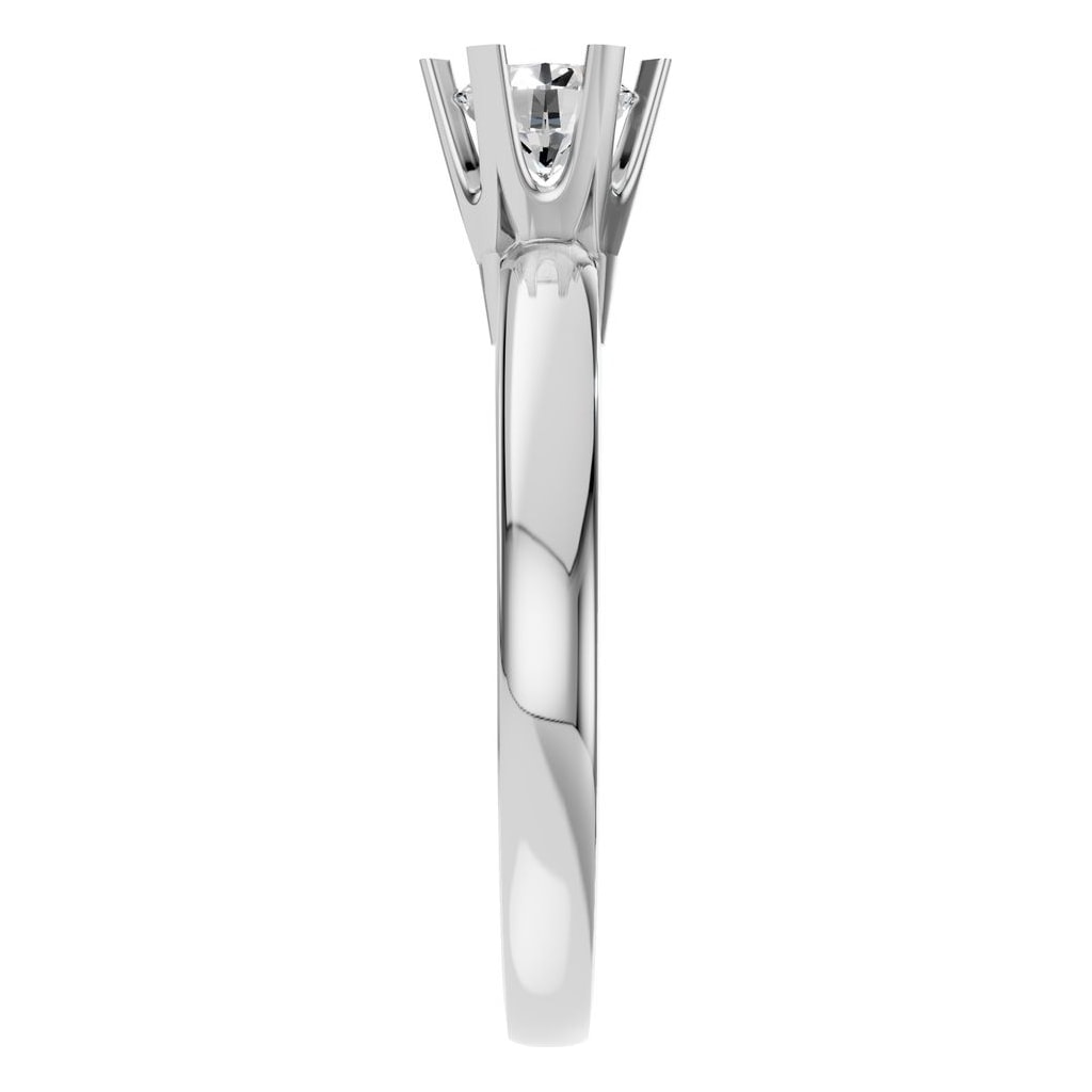 RI-5166 White Gold Ring SET - Side View