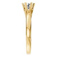 RI-5166 Yellow Gold Ring SET - Side View