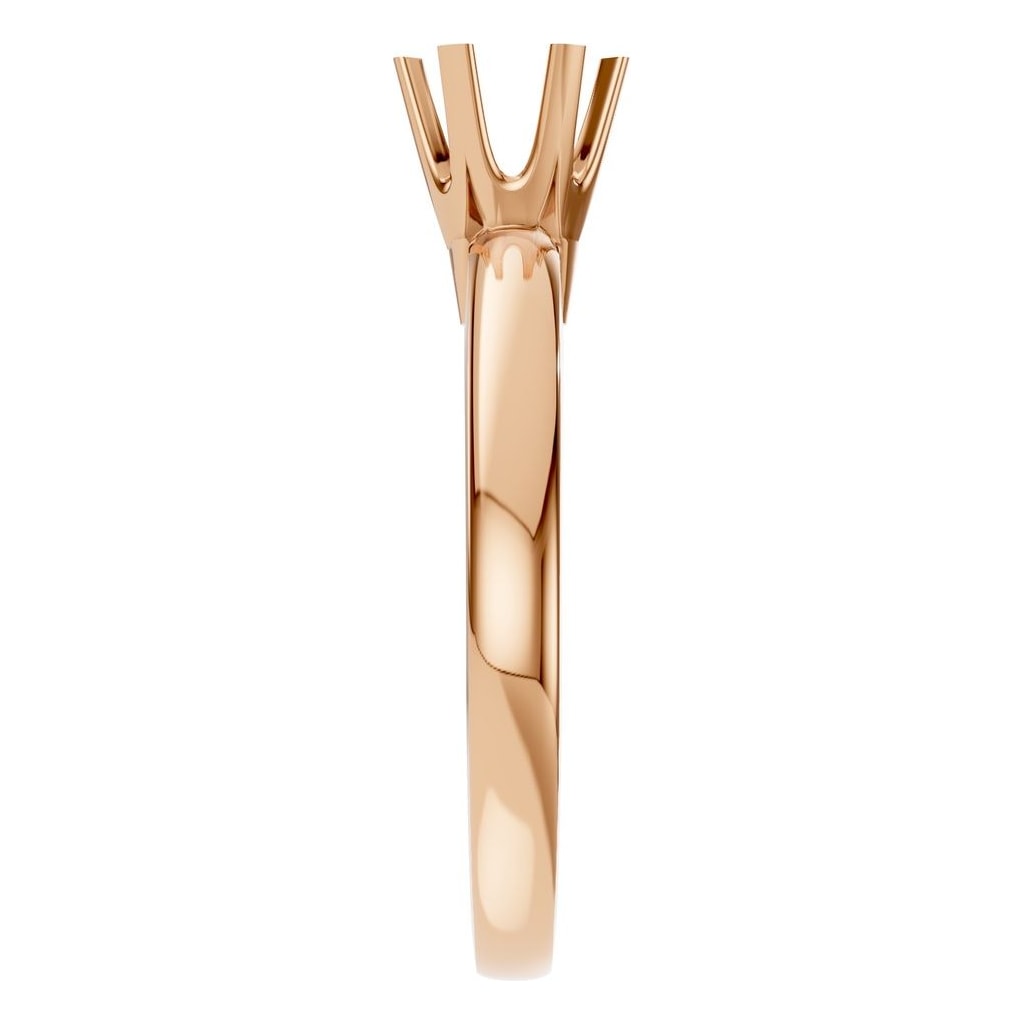 RI-5166 Rose Gold Ring UNSET - Side View