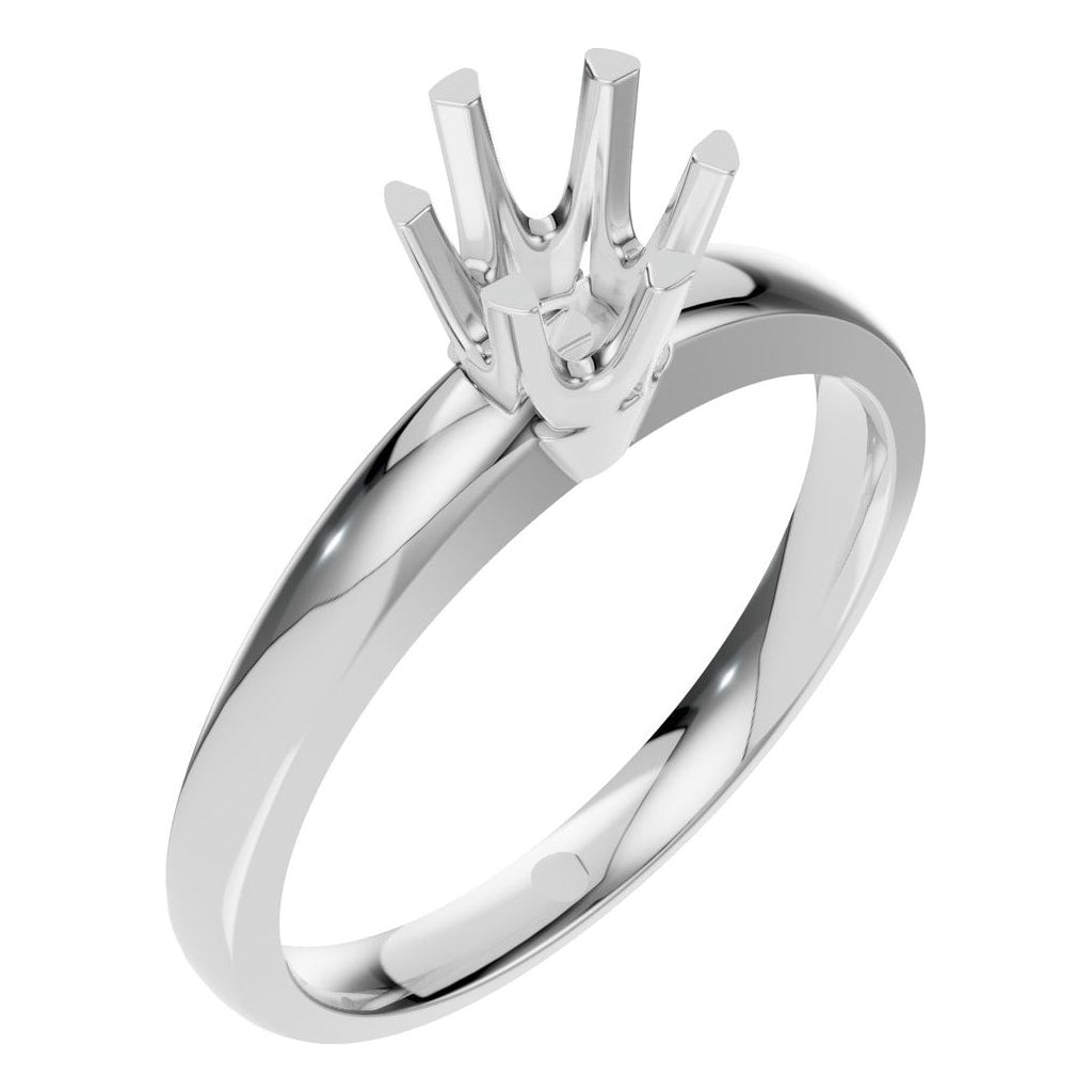 RI-5166 White Gold Ring UNSET - Main View