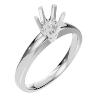 RI-5166 White Gold Ring UNSET - Main View