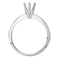RI-5166 White Gold Ring UNSET - Top View