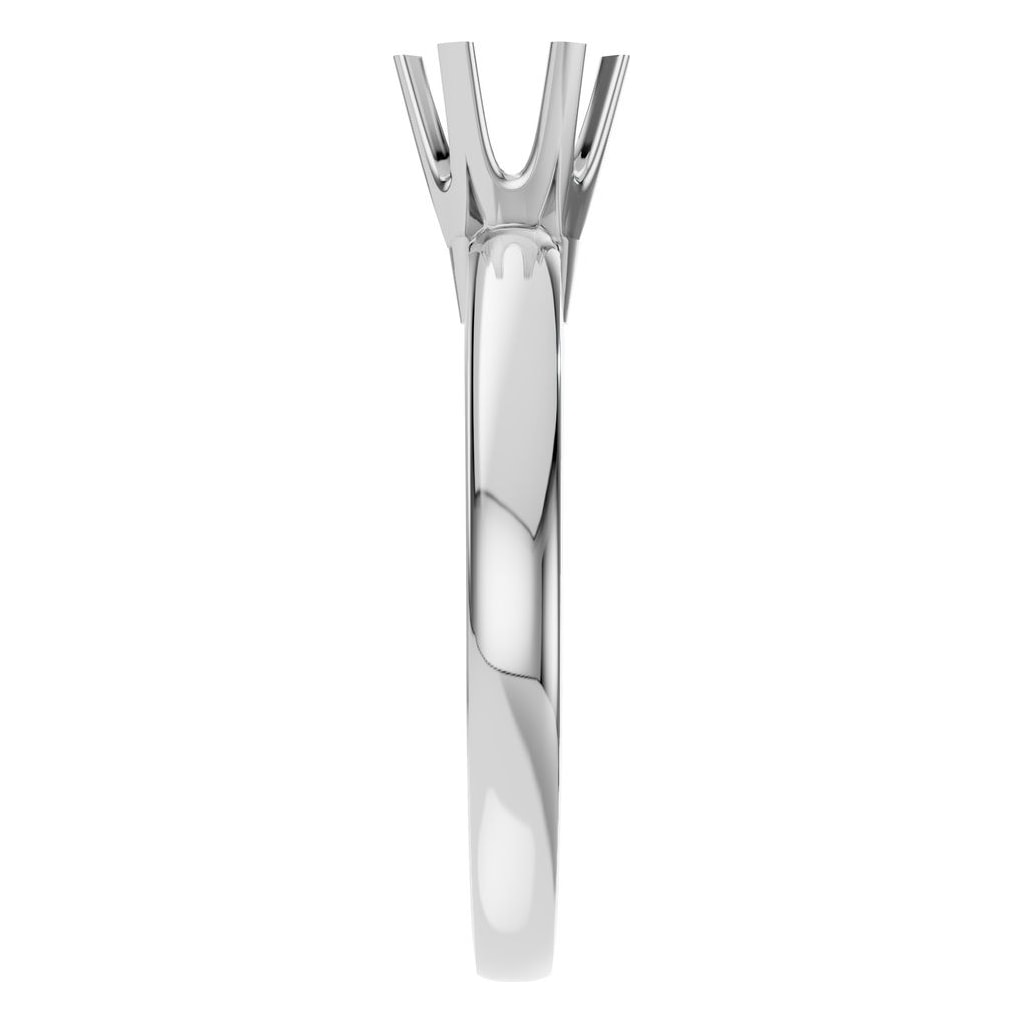 RI-5166 White Gold Ring UNSET - Side View