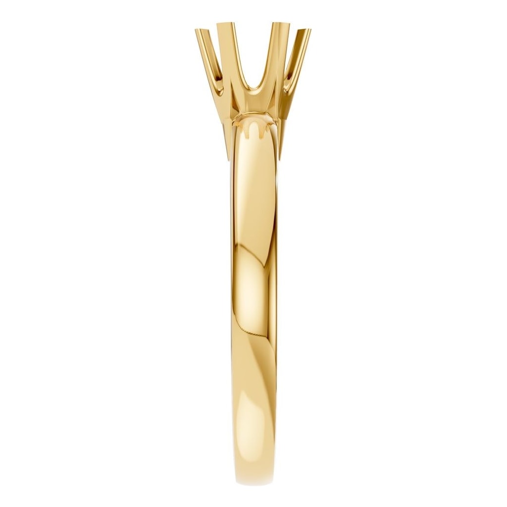 RI-5166 Yellow Gold Ring UNSET - Side View