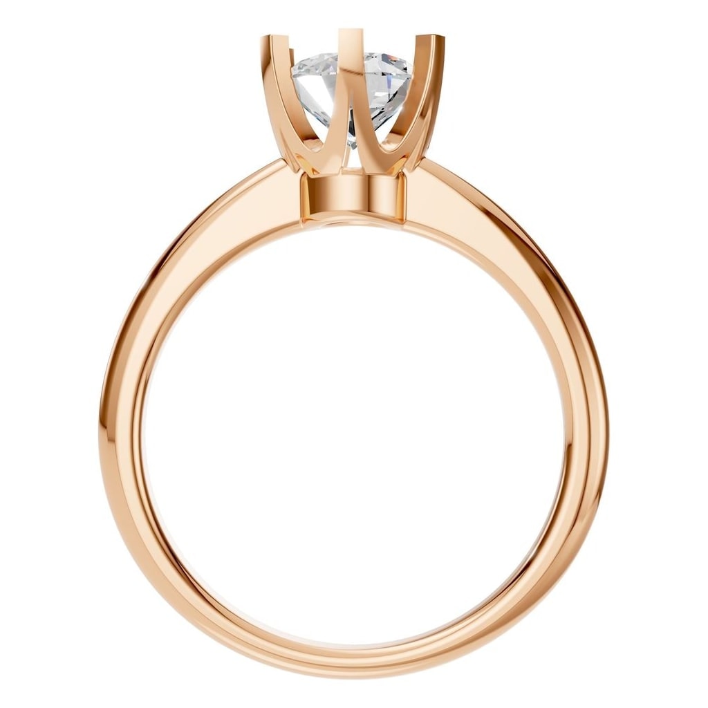 RI-5166 Rose Gold Ring SET - Top View