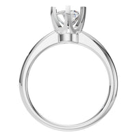 RI-5166 White Gold Ring SET - Top View