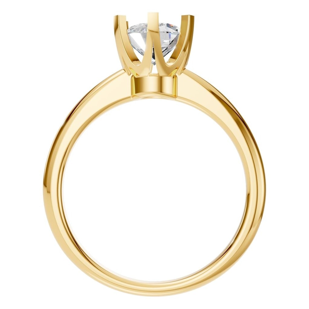 RI-5166 Yellow Gold Ring SET - Top View