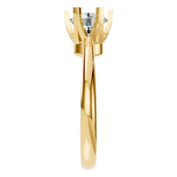 RI-5166 Yellow Gold Ring SET - Side View
