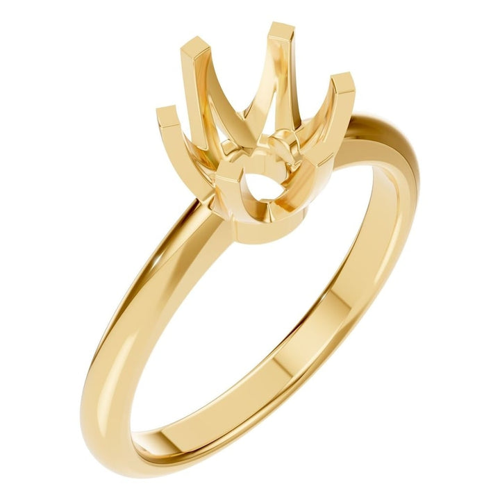 Solitaire Ring Mounting - Round 6.00-7.00mm