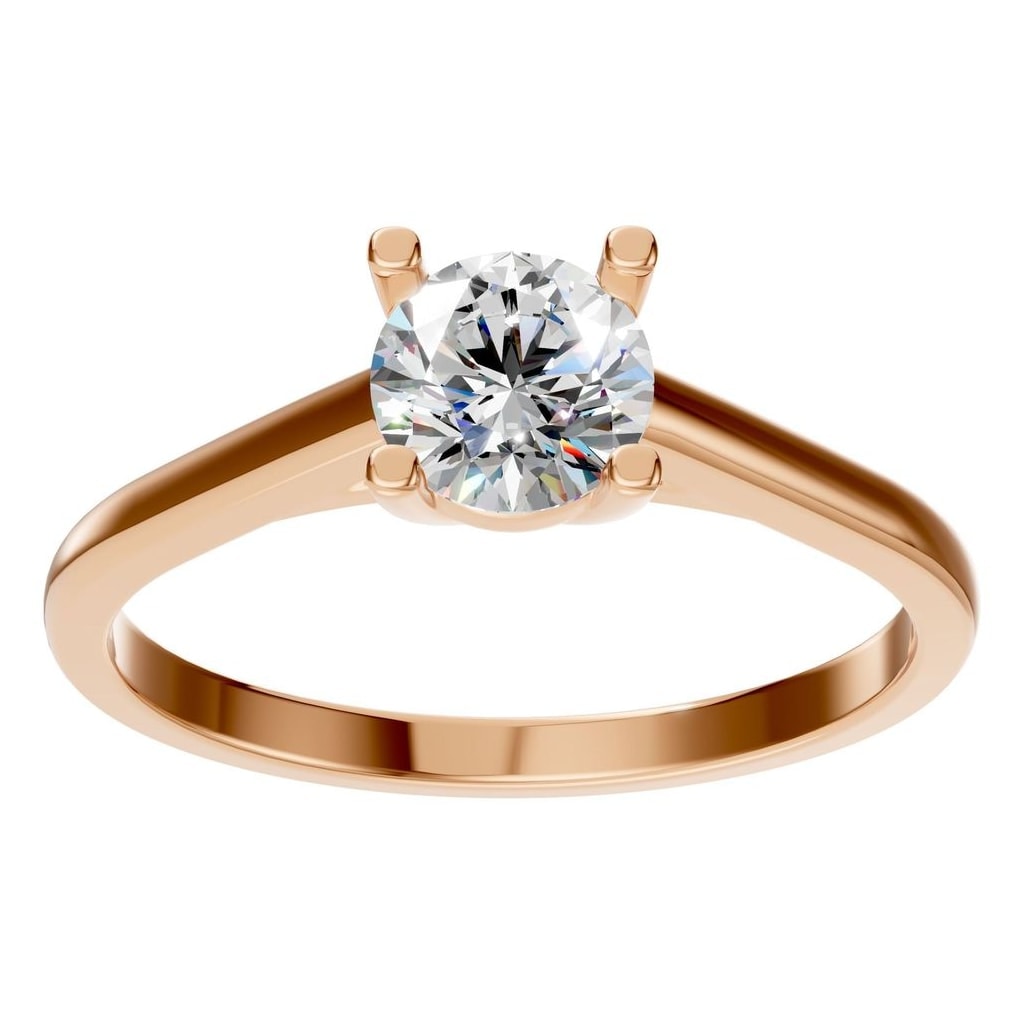 RI-5250 Rose Gold Ring SET - Front View