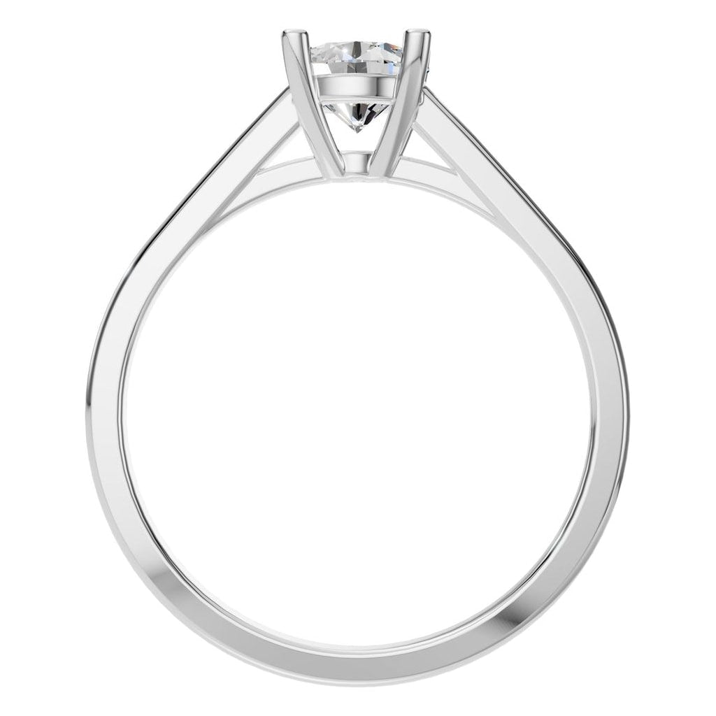 RI-5250 White Gold Ring SET - Top View