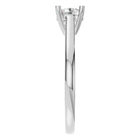 RI-5250 White Gold Ring SET - Side View