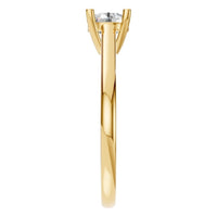 RI-5250 Yellow Gold Ring SET - Side View